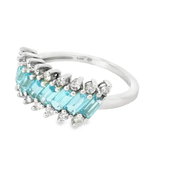 14 Karat White Gold Diamond Fashion Ring Image 4 S&E Jewelers Depew, NY