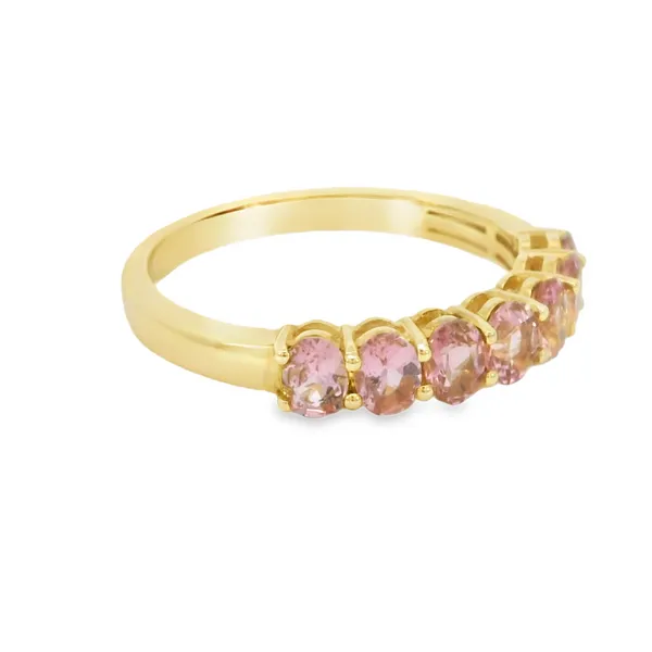 14 Karat Yellow Gold Pink Tourmalines Fashion Ring Image 2 S&E Jewelers Depew, NY