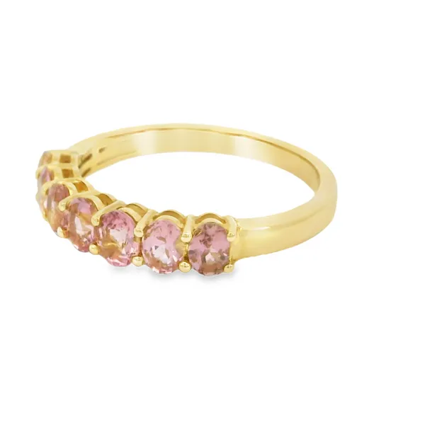 14 Karat Yellow Gold Pink Tourmalines Fashion Ring Image 3 S&E Jewelers Depew, NY