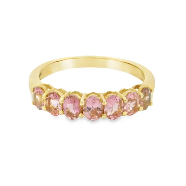 14 Karat Yellow Gold Pink Tourmalines Fashion Ring S&E Jewelers Depew, NY