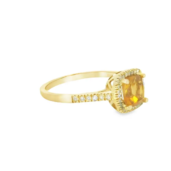 10 Karat Yellow Gold Citrine Fashion Ring Image 2 S&E Jewelers Depew, NY
