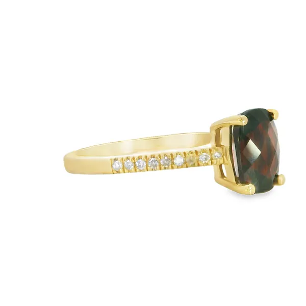 10 Karat Yellow Gold Garnet Fashion Ring Image 2 S&E Jewelers Depew, NY
