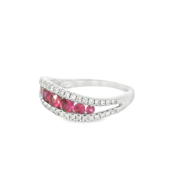 0.67ctw Round Ruby Fashion Ring Image 3 S&E Jewelers Depew, NY