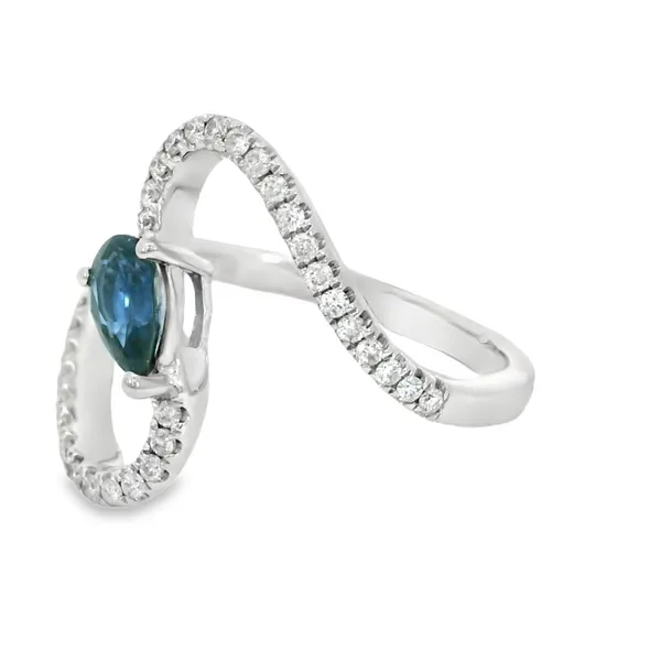 0.52ctw Pear Sapphire Fashion Ring Image 3 S&E Jewelers Depew, NY
