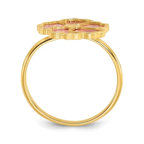 14 Karat Yellow Gold Mother Of Pearl Fashion Ring Image 2 S&E Jewelers Depew, NY