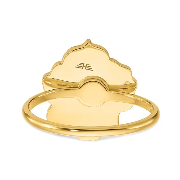 14 Karat Yellow Gold Mother Of Pearl Fashion Ring Image 4 S&E Jewelers Depew, NY