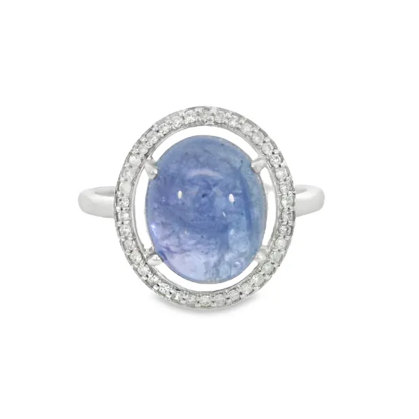 14 Karat White Gold Round Tanzanite Fashion Ring S&E Jewelers Depew, NY
