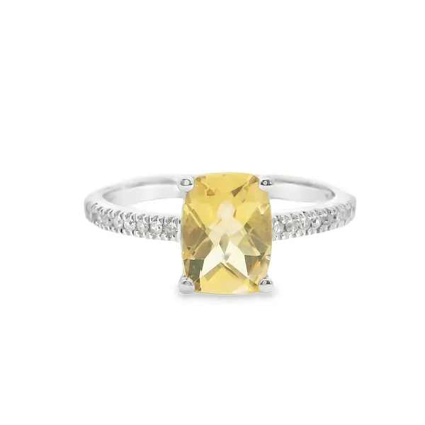 10 Karat White Gold Citrine Fashion Ring S&E Jewelers Depew, NY
