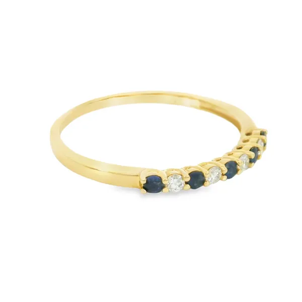 14 Karat Yellow Gold Sapphire Fashion Ring Image 2 S&E Jewelers Depew, NY