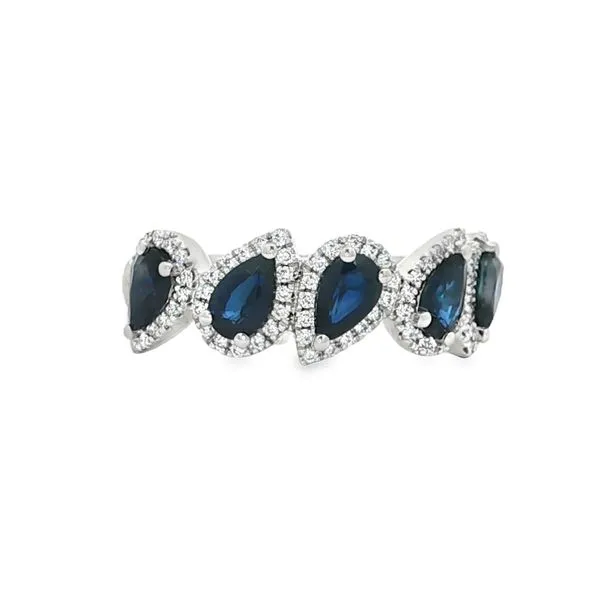 14KT Gold Sapphire Fashion Ring Image 2 S&E Jewelers Depew, NY