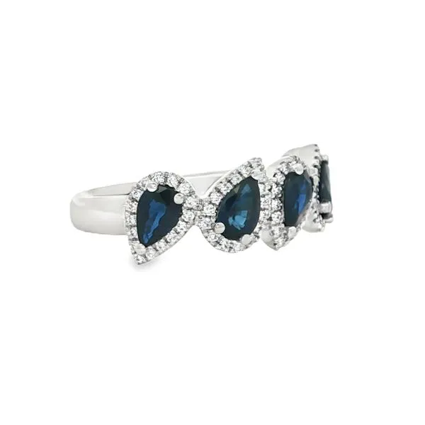 14KT Gold Sapphire Fashion Ring Image 4 S&E Jewelers Depew, NY