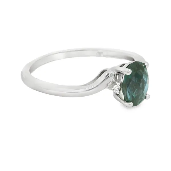 14KT Gold Created Alexandrite Fashion Ring Image 2 S&E Jewelers Depew, NY