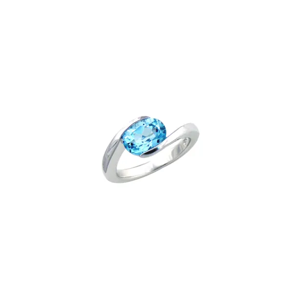 Sterling Silver Blue Topaz Fashion Ring S&E Jewelers Depew, NY