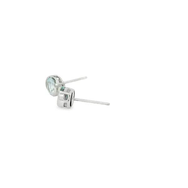 14Kt White Gold Aquamarine Earrings Image 4 S&E Jewelers Depew, NY