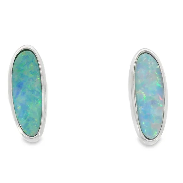 Sterling Silver Boulder Opal Earrings S&E Jewelers Depew, NY