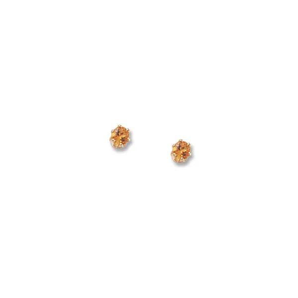 14K Yellow Gold Citrine Earrings S&E Jewelers Depew, NY