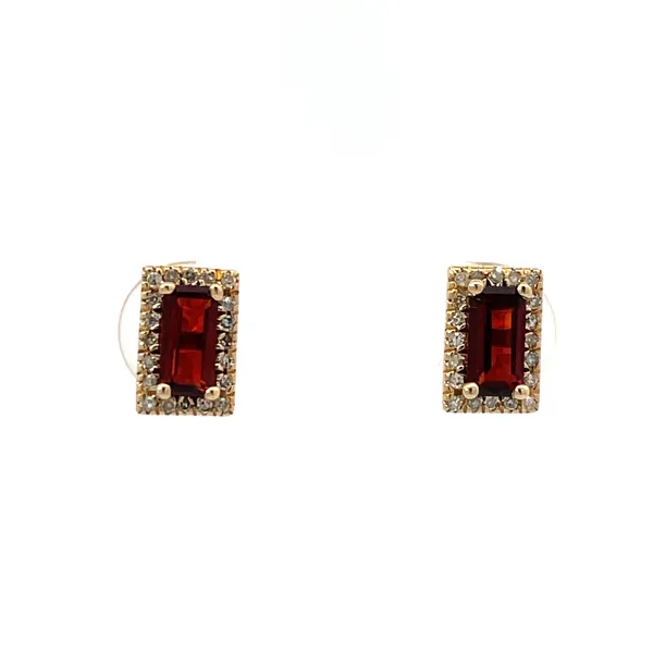 10K Yellow Gold Garnet Earrings S&E Jewelers Depew, NY
