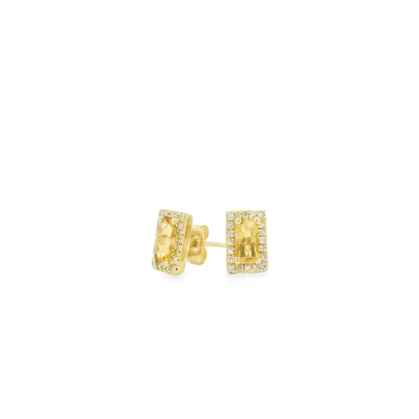 14K Yellow Gold Citrine Earrings S&E Jewelers Depew, NY