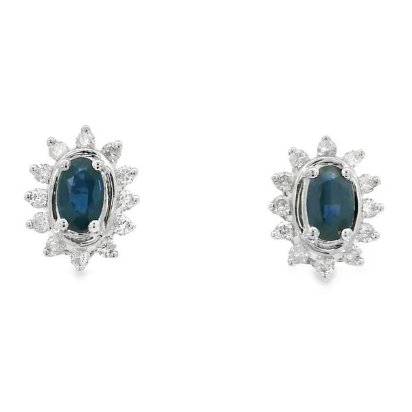 14KT Gold Sapphires Earrings S&E Jewelers Depew, NY