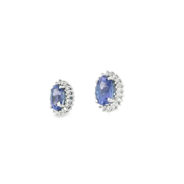 14KT Gold Tanzanites Earrings Image 3 S&E Jewelers Depew, NY
