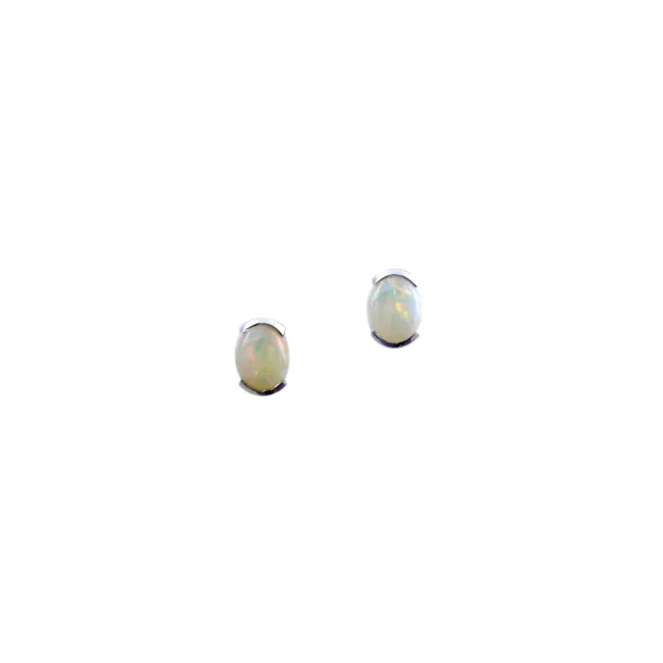 14KT White Gold Colored Stone Earrings S&E Jewelers Depew, NY