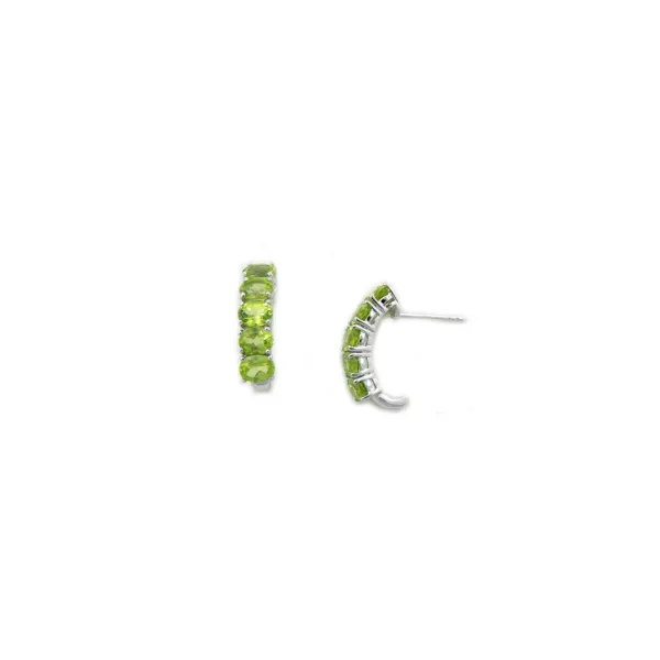 Sterling Silver Peridot 3.37ctw Earrings S&E Jewelers Depew, NY