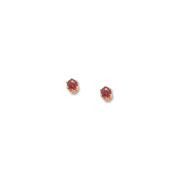 14KT Gold Garnets Stud Earrings S&E Jewelers Depew, NY