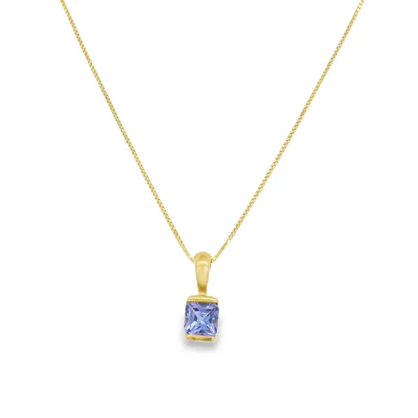 14K Yellow Gold Tanzanite Pendant S&E Jewelers Depew, NY