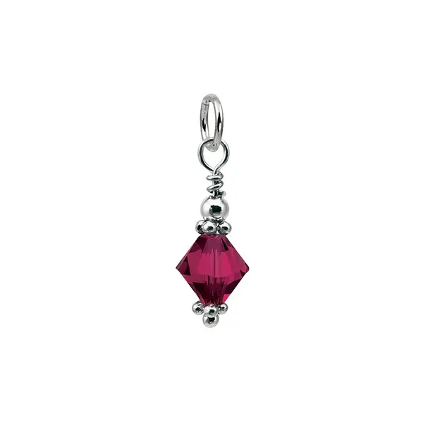 Sterling Silver Swarovski July Cone Charm Pendant S&E Jewelers Depew, NY