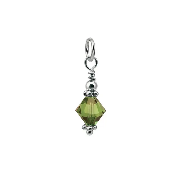 Sterling Silver Swarovski August Cone Charm Pendant S&E Jewelers Depew, NY
