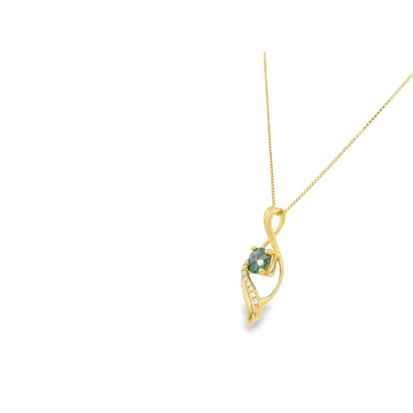 14K Yellow Gold Alexandrite Pendant Image 3 S&E Jewelers Depew, NY