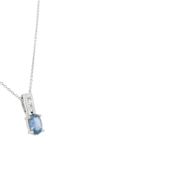 14KT Gold Sapphire Pendant Image 2 S&E Jewelers Depew, NY