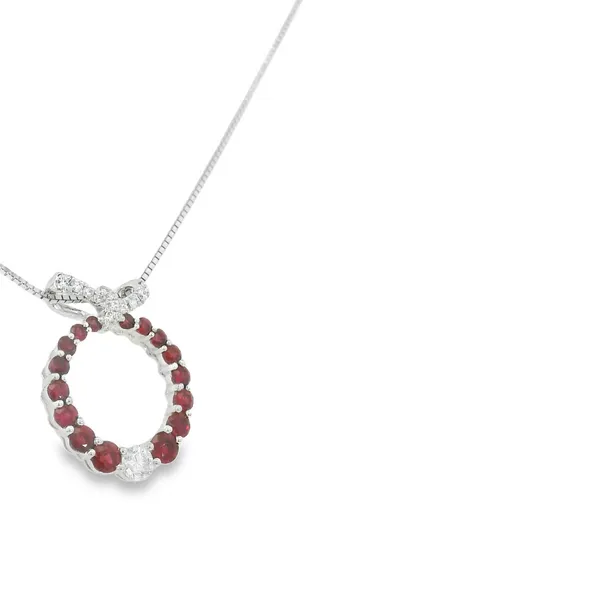14KT Gold Ruby Pendant Image 2 S&E Jewelers Depew, NY