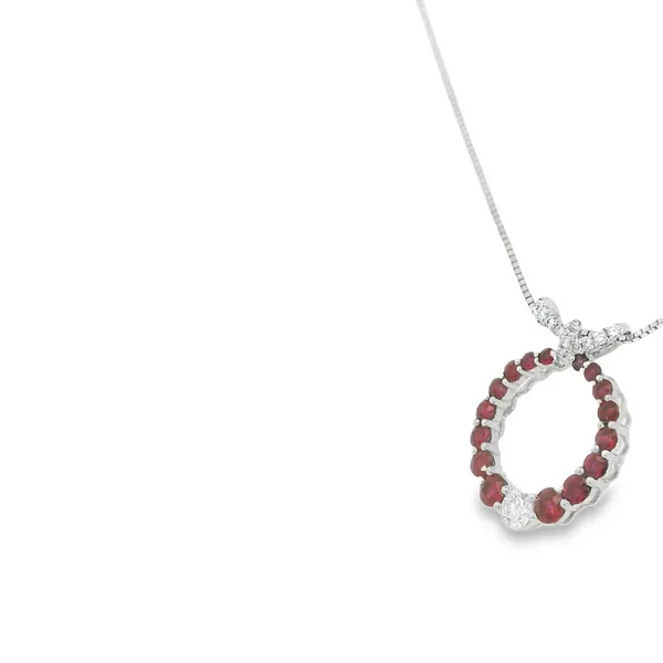 14KT Gold Ruby Pendant Image 3 S&E Jewelers Depew, NY