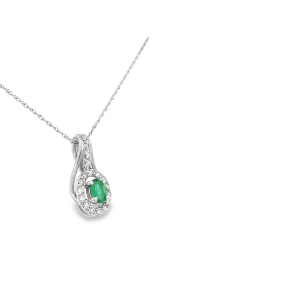14KT Gold Emerald Pendant Image 2 S&E Jewelers Depew, NY