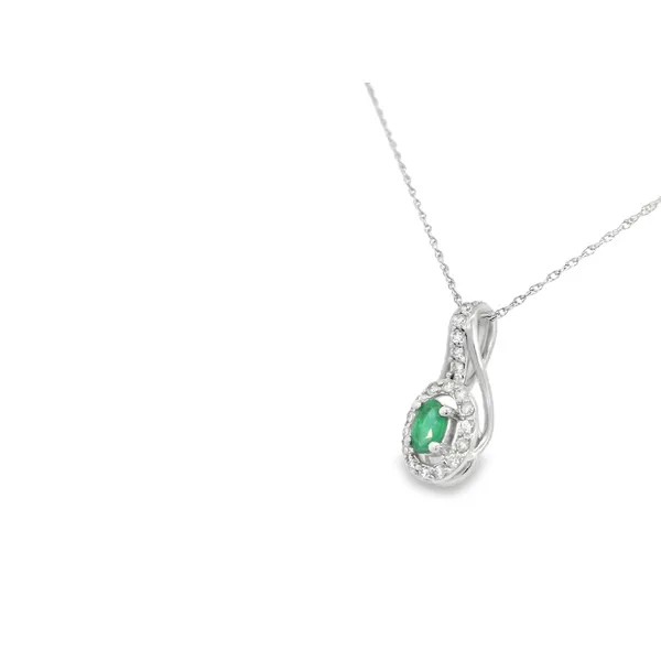 14KT Gold Emerald Pendant Image 3 S&E Jewelers Depew, NY