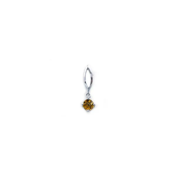 14KT White Citrine Platinum Pendant S&E Jewelers Depew, NY