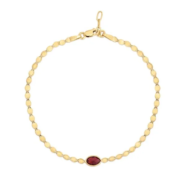 14KT Gold Garnet Bracelet S&E Jewelers Depew, NY