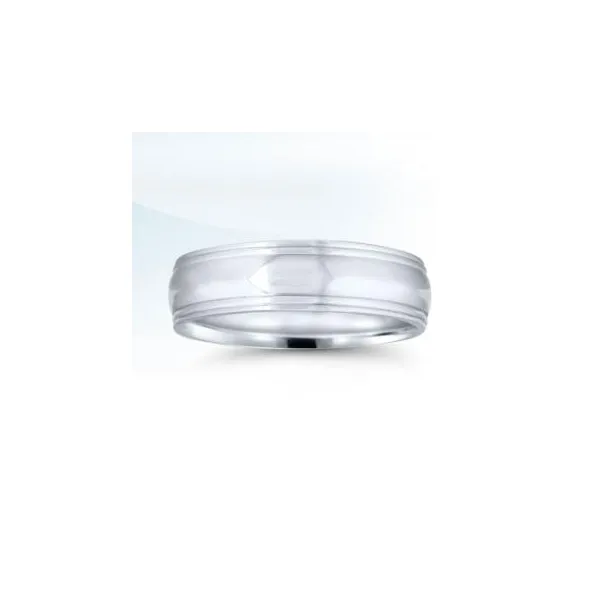 White 14 Karat Polished Men's Wedding Band S&E Jewelers Depew, NY