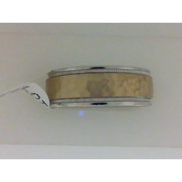 Sterling Silver & 10Kt Gold Men's Wedding Band S&E Jewelers Depew, NY