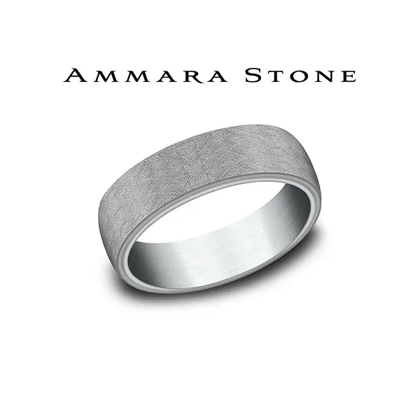 14K White Gold Ammara Stone 6.5mm Band similar item image