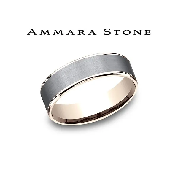 14K Rose Gold Mens Wedding Band