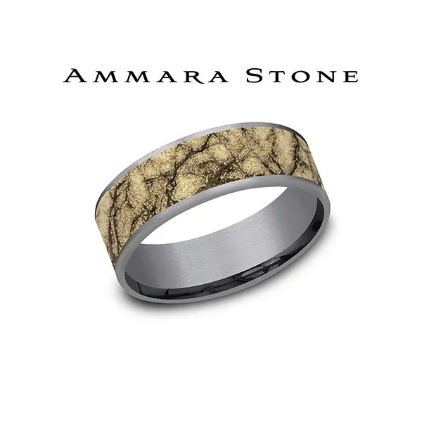 14K Yellow Gold Mens Wedding Band