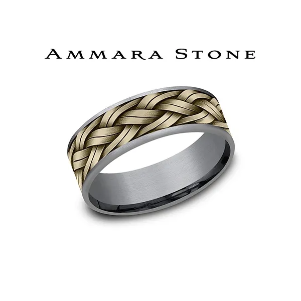 14Kt Yellow Gold Mens Wedding Band
