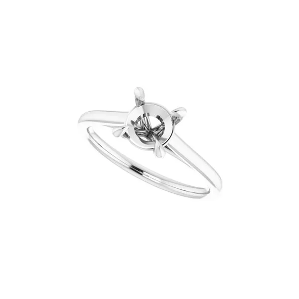 14KT White Gold Engagement Ring Mounting Image 5 S&E Jewelers Depew, NY