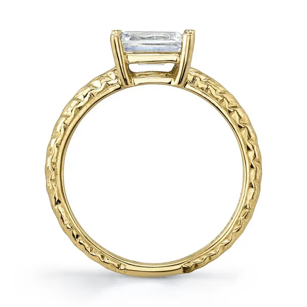 14K Yellow Gold Hand Engraved Diamond Ring Image 2 S&E Jewelers Depew, NY