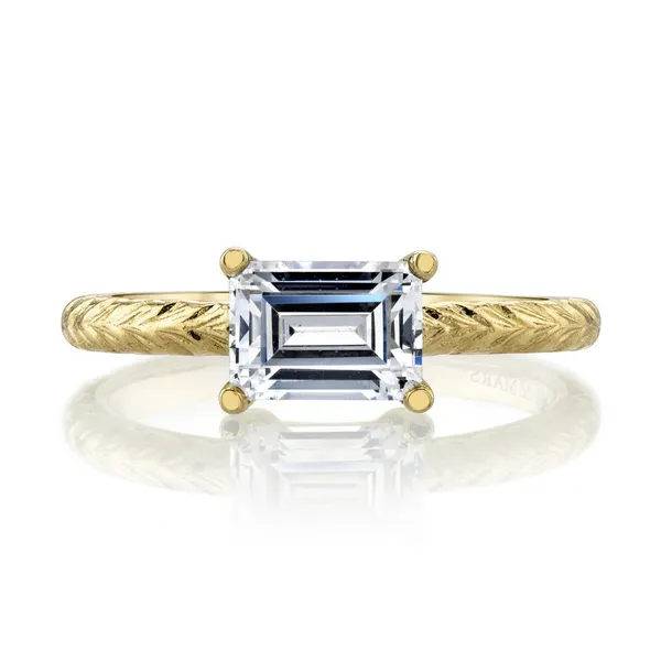 14K Yellow Gold Hand Engraved Diamond Ring S&E Jewelers Depew, NY