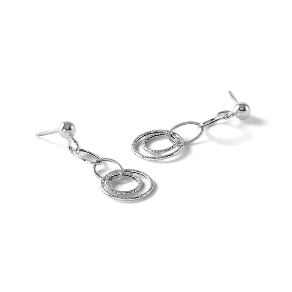 10Kt White Gold Dangle Earrings Image 3 S&E Jewelers Depew, NY