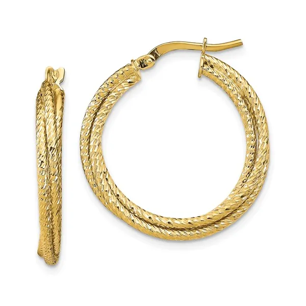 10Kt White Gold Hoop Earrings S&E Jewelers Depew, NY