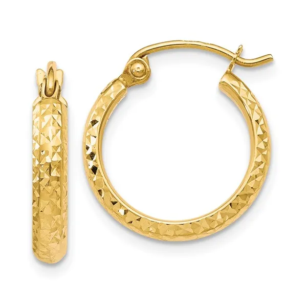 10Kt Yellow Gold Hinged Hoop Earrings S&E Jewelers Depew, NY